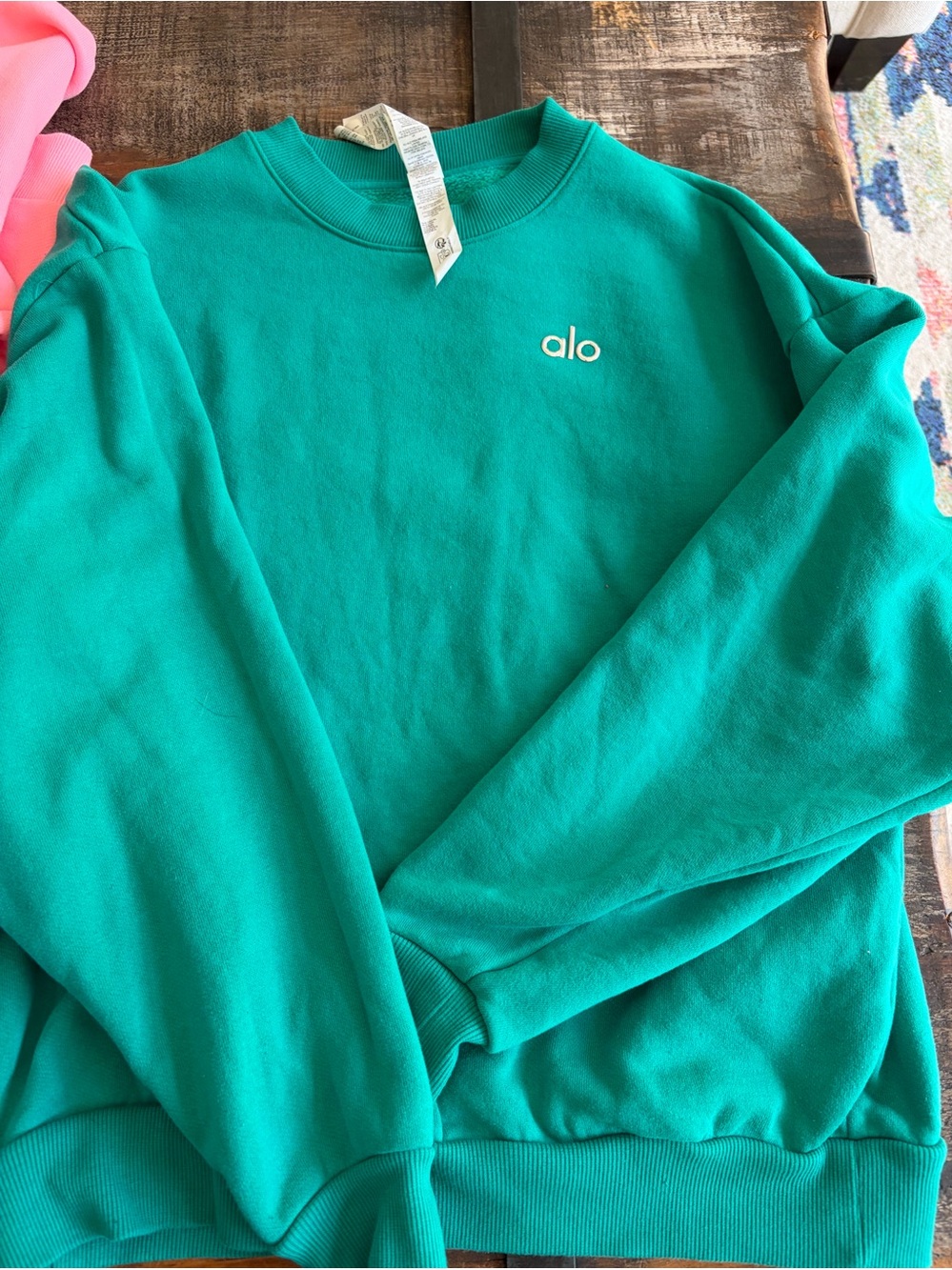 Alo accolade spearmint  Crewneck Sweatshirt sz small vguc